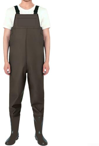 Yuanpgky Pantalon de pêche en nylon imperméable pour homme, cuissardes longueur de poitrine avec design durable, tissu anti-acide et anti-âge, idéal pour la pêche aquatique, l'agriculture, le lavage