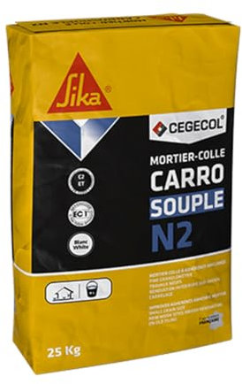 Colle, carrelage, c2, pour carreaux de toutes porosités et de grandes dimensions, colle, c2e - 25 kg Blanc - ARCANE INDUSTRIES