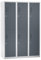 eurokraft | Doppelstock-Spind | 3 Abteile | Breite 1200 mm | 6 Fächer | lichtgrau/basaltgrau