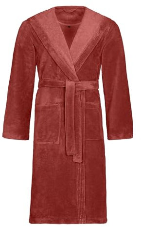 Vossen Damen & Herren Bademantel Lynn terra XL