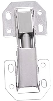 Veemoon Cerniera Per Mobile A Incasso Senza Foratura Con Cuscinetto Silenzioso Curva Media (3 Pollici)