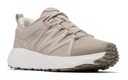 Columbia Women's Peakfreak Roam Waterproof, Waterproof Low Rise Trekking and Hiking Shoes, Soft Taupe/Sea Salt, 4.5