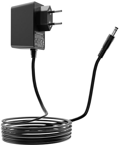 REIGY Adattatore di Alimentazione 12V 1A 12W per Telecamere, Strisce LED, Scanner, Aspirapolvere, Modem, AC 100-240V 50/60Hz a DC 12V, Alimentazione 5,5 mm x 2,1mm, Lunghezza Cavo di Uscita 3m