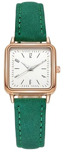 Armbandsur för kvinnor läder armbandsur rostfritt armbandsur kreativa kvinnor klocka läderklockor