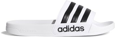 adidas Adilette Shower Herren Schlappen , White Core Black Ftwr White, 53 1/3 EU