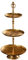 Riess Ambiente Elegante Etagere ORIENT 65cm gold Hammerschlag Design mit drei Etagen Servierständer Obstschale 3 Ablagefächer