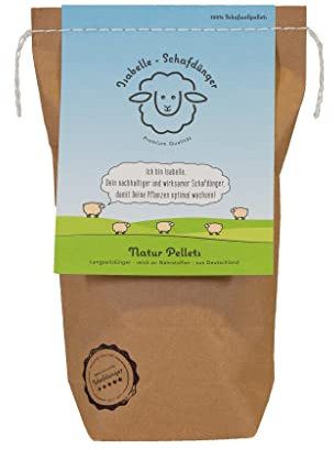 Natur Pellets - 100% Schafwollpellets, natürlicher Dünger aus Schafwolle (25kg)