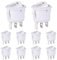 VEXUNGA Interruptor Basculante Redondo 6A 250VAC 10A 125VAC 3Posiciones 3Pines Interruptores Conmutador Palanca ON/OFF/ON Blanco para Coche Moto Electrodomésticos (10 Piezas)