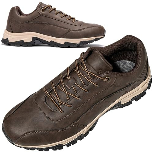 Aocase Chaussures Orthopédiques Pied Large Homme Baskets et Chaussures de Sport Homme Respirant Légères et Confortables Running Tennis Outdoor Jogging Sneakers Hommes,Marron,45/275mm