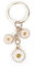 Tranbath Süßer Gänseblümchen Blume Schlüsselanhänger für Damen, Cute Flower Charm Taschen Anhänger, Gänseblümchen Schmuck, Blumenschmuck für Frauen und Mädchen (Weiß)