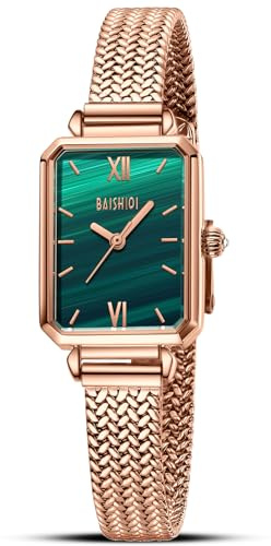 LN LENQIN Damenuhr Edelstahl Wasserdicht DamenUhren für Frauen Analog Quarz Armbanduhr Mesh Strap