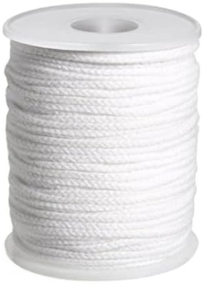 Bouchonne De Coton De Mèche - Rouleau De Mèche Tressé, Fil Ciré | Mélèmes Naturelles En Revêtement De De Soja Pour Fabrication De Bougies De Bricolage, Kit De Fabrication De Piliers De Chronométr
