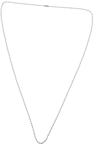 UPKOCH Catena Beads in Acciaio Inossidabile per Medaglietta Cani Collana Dog Tag Resistente e Non Deformabile Catena Sfera per Fai da Te Uso Pratico e Sicuro