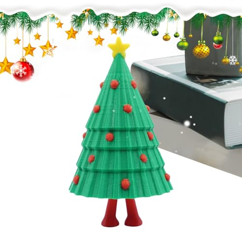 Árbol Navideño de Escritorio | Figuras De Presión Y Salto,Decoración Interactiva De Árbol De Mesa,para Niños y Adultos Bolsa Escolar Mesa de Noche Estante Cumpleaños