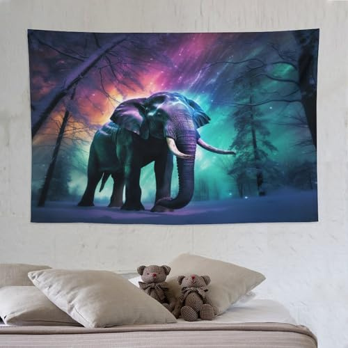 LLLBBB Elefant Wandteppich, Tapisserie Room Décor, Wandtuch Tapestry Wandbehang, Wandteppiche Wandtücher, Tuch Für Die Wand In Home Living Room Decoration 150×230cm