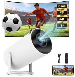 Upgraded 2026 Proyector Portátil, TEKXDD Mini Proyector 4K 250ANSI 8000L | WiFi 6 Bluetooth 5.4 | Android 13 | 180° Rotable, Projector Portable 4K Auto Keystone + Full HD, Built-in Application