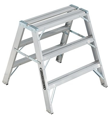 Louisville Ladder 3-foot Aluminium Sawhorse Ladder, 300-Pound Load Capacity, Type IA, L-2032-03