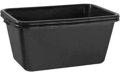 10x Mortero 65 Litros Negro