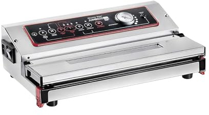 Magic Vac, Jumbo 30 Evo, Macchina Sottovuoto Alimenti Professionale Heavy Duty in Acciaio Inox, Ideale per Sacchetti Sottovuoto, Contenitori e Marinatura, Tecnologia Brevettata, Made in Italy