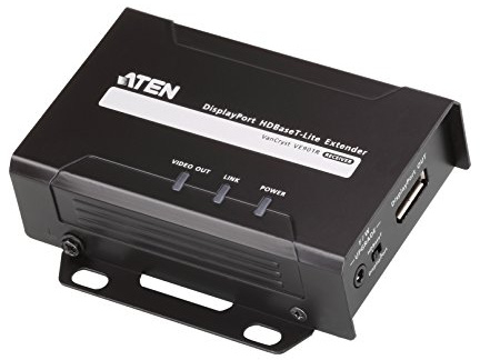 ATEN VE901 Extensor Audio/Video Transmisor y Receptor de señales AV Negro