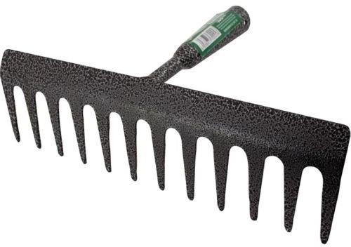 12 Tooth Replacement Rake Head - Garden Lawn Leaf Leaves garden cleaning raking tool Metal Carbon Steel | Head Only - No Handle | Gardening tools accessories