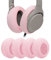 Geekria 2 Pairs Knit Headphones Ear Covers - Product Safety Certified - Washable & Stretchable Sanitary Earcup Protectors for Over-Ear Headsets, Sweat Pads for Gym, Gaming (Size M/Pink)