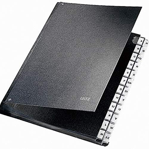 Leitz Pultordner 59240095 DIN A4 A-Z 24Fächer Graupappe schwarz