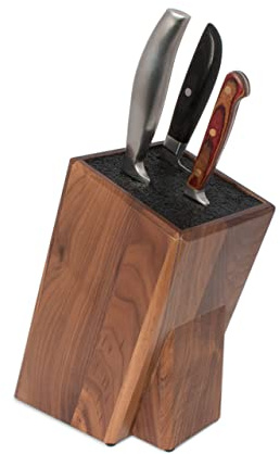 Kapoosh Universal Cutlery Block in Black Walnut