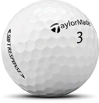 TaylorMade Unisex Soft Response Golfball, Weiß, Einheitsgröße, Sanfte Reaktion