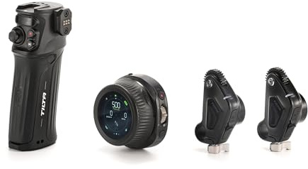 Tilta Nucleus Nano II Kit de poignée de contrôle – Système de contrôle d'objectif sans Fil | Comprend Un Volant, 2 Moteurs, Une poignée d'alimentation et Plus | Zoom sans Fil, Mise au Point, contrôle