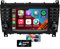 7 Zoll Touchscreen Upgrade Android 13 Autoradio für Mercedes Benz C-Klasse W203 CLC 2004-2007, Auto Stereoanlage mit WLAN, GPS, USB, Bluetooth und Lenkradsteuerung (8core 4GB+64GB)