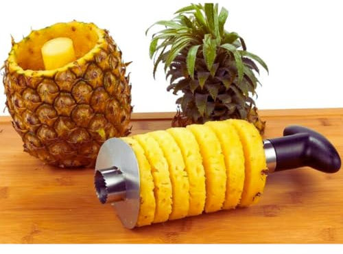 Pela Ananas Acciaio Resistente Impugnatura Antiscivolo Scavino Facilita Sbucciatura Frutta particolarmente L' nanas Veloce Pratico