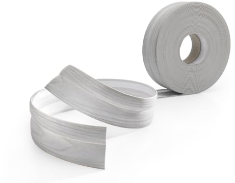 Quest PVC Sockellist, Självhäftande Mjuk Golvlist, Avslutningslist – 32 mm x 23 mm – flexibel böjbar list för inomhusbruk, vägg, golv – tät, dekorativ (Björk, 15m)