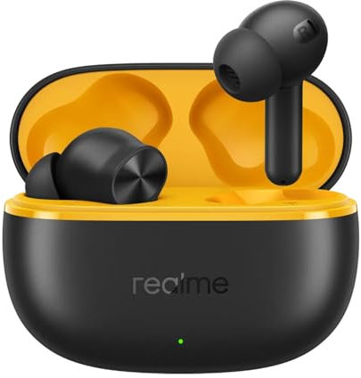 realme Buds T200 Lite Auriculares Inalámbricos, micrófono Dual Al Deep Call Cancelación de Ruido con 12.44mm Bass Driver,hasta 48H de reproducción Auriculares Bluetooth (Negro)
