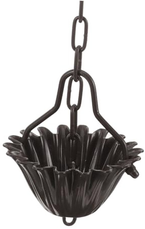 UPKOCH Cadena De Lluvia para Canalones De Jardín Cadenas De Lluvia Metálicas De Aleación De Aluminio Decoración para Porche y Patio