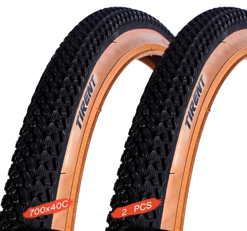 YUMEIGE Pneus 700 40c, Lot de 2, pneus Gravier, pneus résistants à l'usure, pneus de vélo de Route 700 x 40c, pneus increvables 700 x 40c, 40-622, for Roues Avant et arrière
