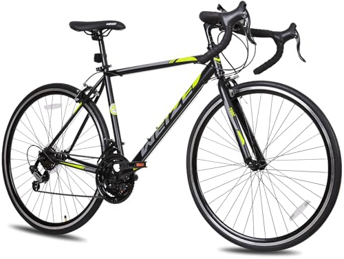 WEIZE Road Bike, 700C Wheel City Commuter Bicycle, 14 Speed Drop Bar, Racing Adult Bike with Caliper Brakes, High-Carbon Steel Hybrid Bikes, Urban Adult Bicycle for Men and Women,Black