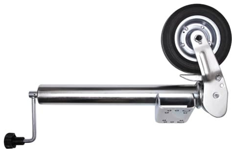 otgerlensker products Roue de jauge pour remorque Pliable 60 mm Charge 400 kg avec Plaque de Montage