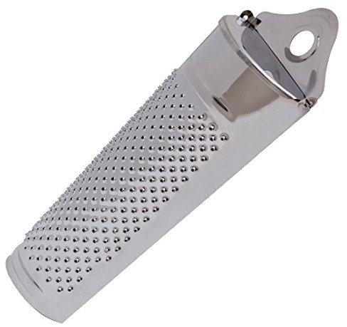 Beaumont Stainless Steel Handheld Nutmeg Grater - Lemon Zester, Cheese Grater CN760