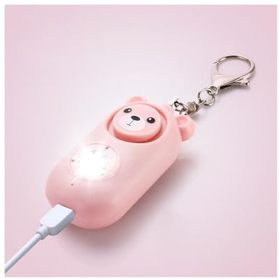 H2 Alarm Schlüsselanhänger 130dB Persönlicher Alarm Schlüsselanhänger Notfall Selbstverteidigung Persönlicher Alarm Selbstverteidigung Sirene für Kinder Mädchen Frauen Senioren -1PCS