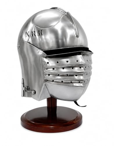 Casque médiéval pour homme - Taille unique - Costume médiéval avec support