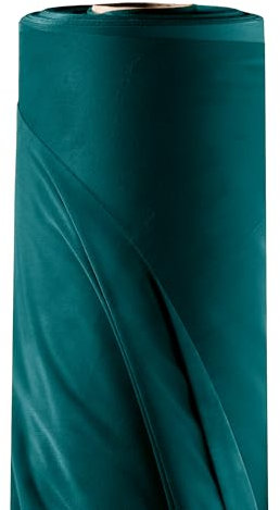 Filumi Stoff Meterware 1m, Breite 3m, Blau - Petrol, Samtstoff, Stoffe zum Nähen, Vorhangstoff, Polsterstoff, Möbelstoff, Stoff für Kissenbezüge, stoffhose Velto