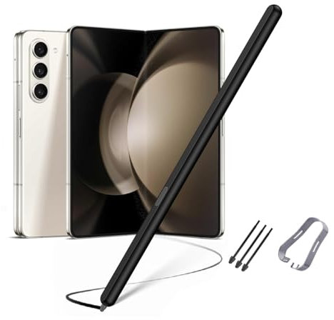 SHIEID Galaxy Z Fold 6 S Pen Edition, Stylo S de Rechange Fin avec Technologie Anti-buée, Compatible avec Samsung Galaxy Z Fold 6/5/4/3 + Pointes/Plumes, Noir