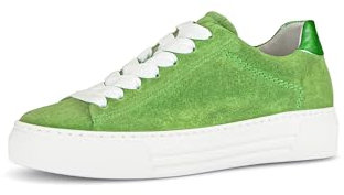 Gabor Damen Low-Top Sneaker, Frauen Halbschuhe,Laufschuhe,schnürschuhe,schnürer,straßenschuhe,Strassenschuhe,Sportschuhe,Green,38.5 EU / 5.5 UK