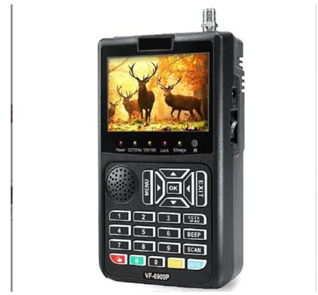 AYJYZHIAG VF-6900P HD Digital Satellite Finder DVB-S/DVB S2/MPEG2 SAT Finder Meter Ricevitore TV satellitare Sintonizzatore Vs ST-5150 KPT-716TS(VF6900P)