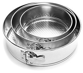 Fox Run Springform Pan Set, Tin-Plated Steel, 3-Piece