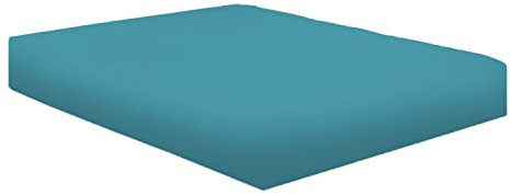 NIYS Luxury Bedding Finest 100% Egyptian Cotton 10/25CM Fitted Sheets, (Double, Teal)