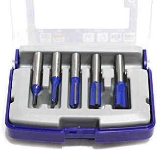 Tivoly XT606470001 Fresa per fresatrice destra a scanalatura, Grigio, Set di 5 pezzi