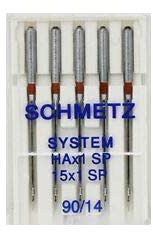 Schmetz HAX1SP 15X1SP Special Super Stretch Serger Needles - 5 Pack (Size 90/14)