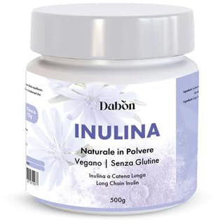 Dabon - Inulina Naturale in Polvere a catena lunga da radice di cicoria - 500 gr